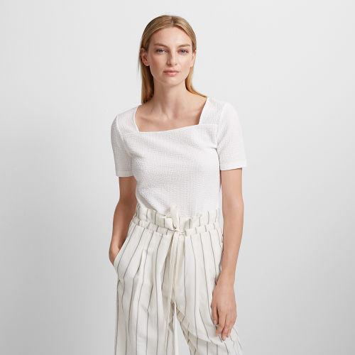 Club Monaco Color White Wrenee Top