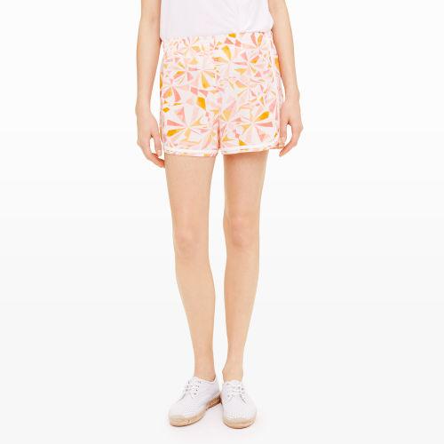 Club Monaco Color Orange Keri Silk Shorts