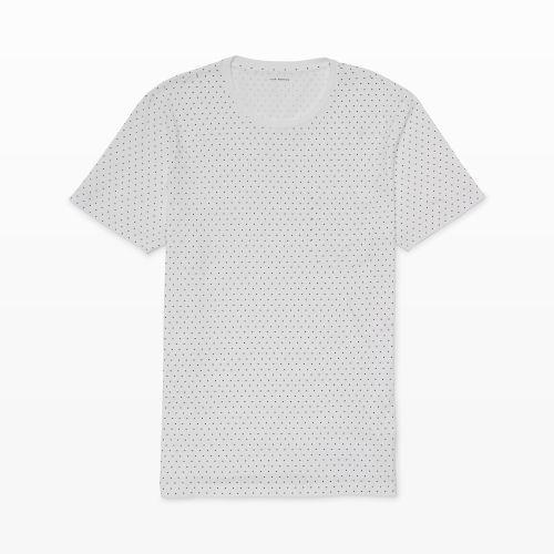 Club Monaco Color Blue Dot Print Tee In Size Xs