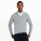 Club Monaco Color Grey Cashmere V-neck Sweater