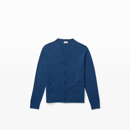 Club Monaco Color Gin Blue Merino Cardigan