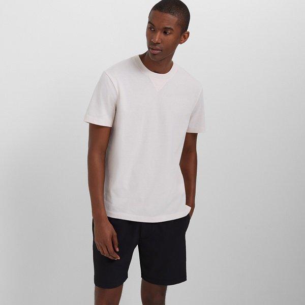 Club Monaco Pale Pink Cotton Crew