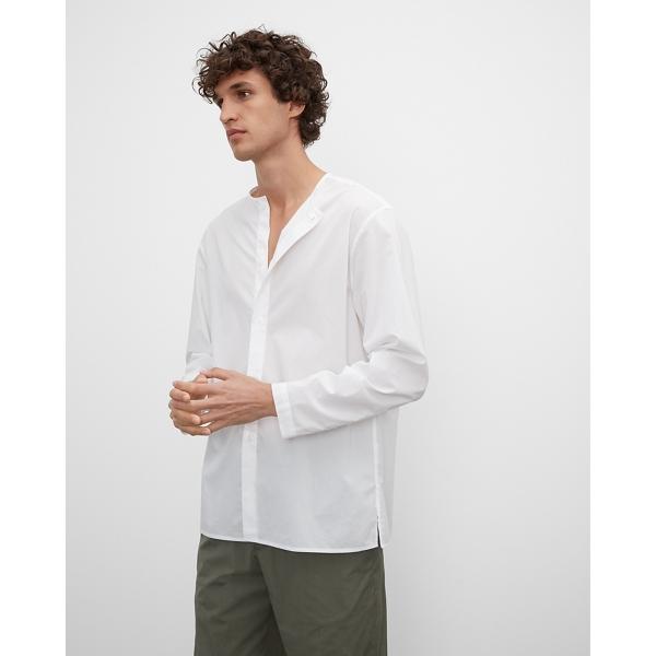 Club Monaco Long Sleeve Collarless Shirt