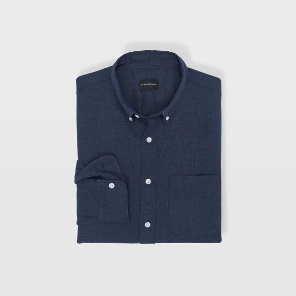 Club Monaco Blue Slim Piqu Shirt