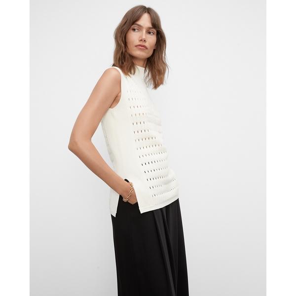 Club Monaco Open Stitch Sleeveless Tunic