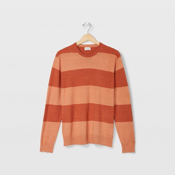 Club Monaco Striped Linen Crew Sweater