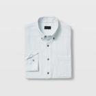 Club Monaco Aegean Blue Standard Fit Texture Shirt