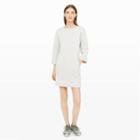 Club Monaco Color Grey Gaiana Sweatshirt Dress In Size Xs