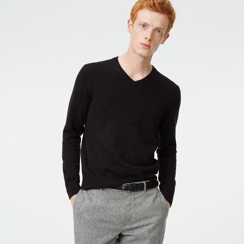 Club Monaco Color Black Cashmere V-neck Sweater