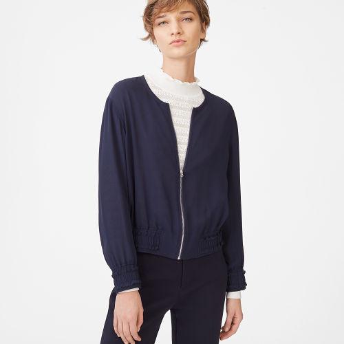 Club Monaco Color Blue Dannabellah Silk Jacket