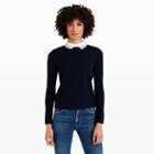Club Monaco Color Sailor Navy Kalani Embroidered Sweater