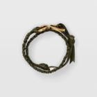 Club Monaco Olive Giles & Brother Wrap Bracelet
