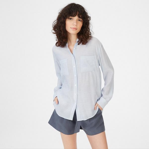 Club Monaco Blue Claudia Shirt