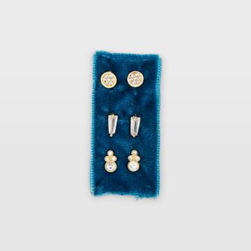 Club Monaco Gold Serefina Circle Stud Card