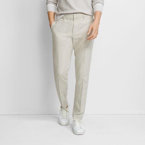 Club Monaco Color Grey Sutton Linen Dress Pant