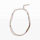 Club Monaco Color Gold Holiday Mesh Thin Choker