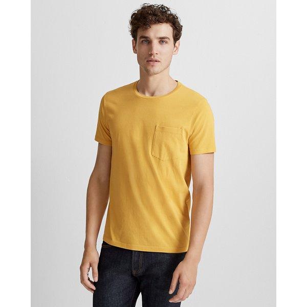 Club Monaco Yellow Williams Garment-dyed Crew