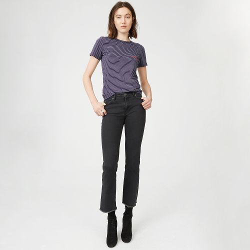 Club Monaco Color Blue Leary Embroidered Tee
