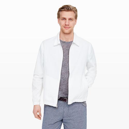 Club Monaco Color White Linen Bomber