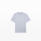 Club Monaco Color Grey Banded Collar Shirt