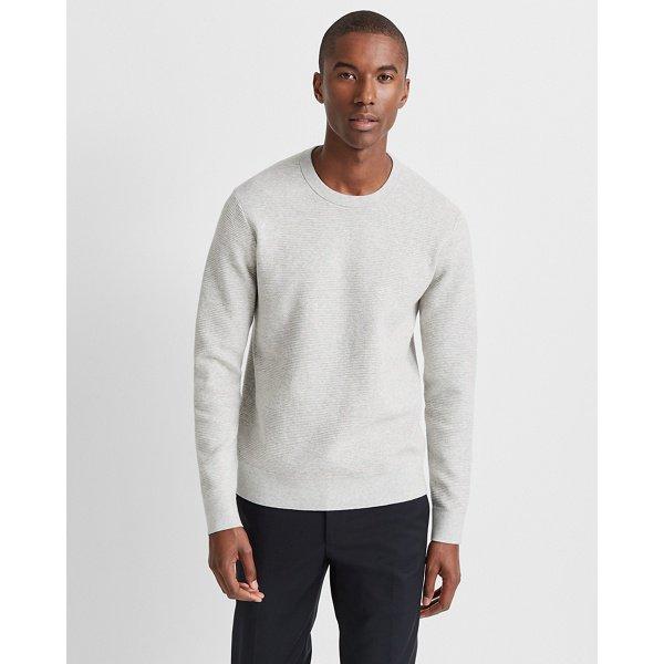 Club Monaco Grey Ottoman Stitch Sweater