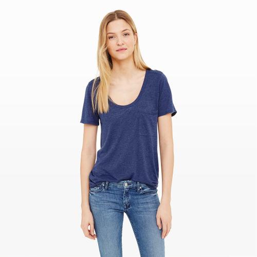 Club Monaco Color Bright Indigo Heather Sunny Tee