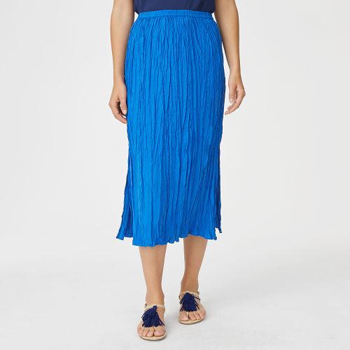 Club Monaco Color Blue Orchid Jumbalaya Silk Skirt