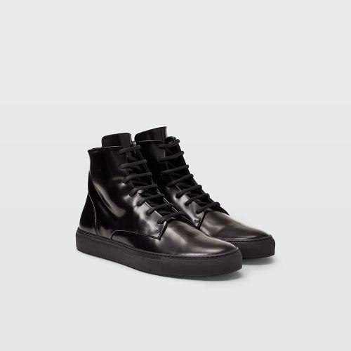Club Monaco Color Black Wings + Horns Court Hi Sneaker