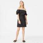 Club Monaco Color Black Arnar Off-the-shoulder Dress