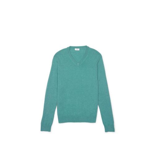 Club Monaco Color Blue Cashmere V-neck Sweater