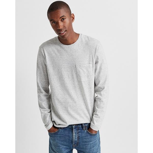 Club Monaco Heather Grey Williams Long-sleeve Crew