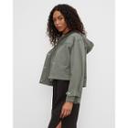 Club Monaco Cropped Hooded Jacket