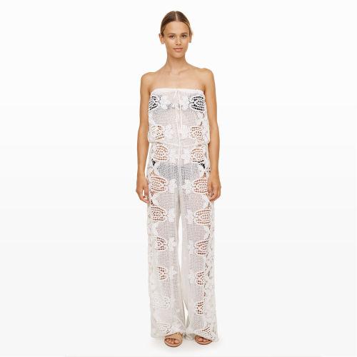 Club Monaco Color White Miguelina Piper Jumpsuit
