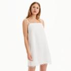 Club Monaco Color White Pallay Linen Dress