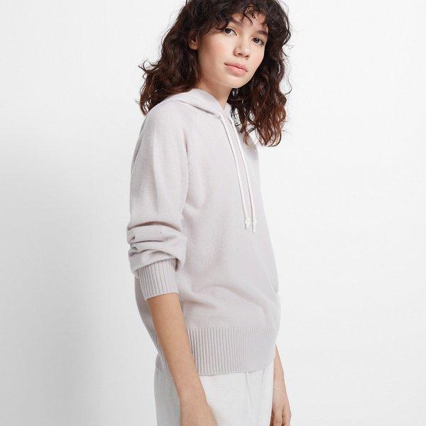 Club Monaco Off White Knola Cashmere Hoodie