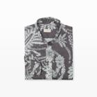Club Monaco Color Grey Slim-fit Paisley Floral Shirt