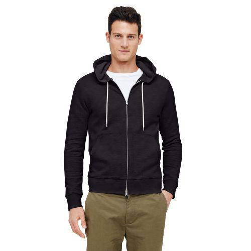 Club Monaco Color Blue Essential Zip Up Hoodie In Size Xl