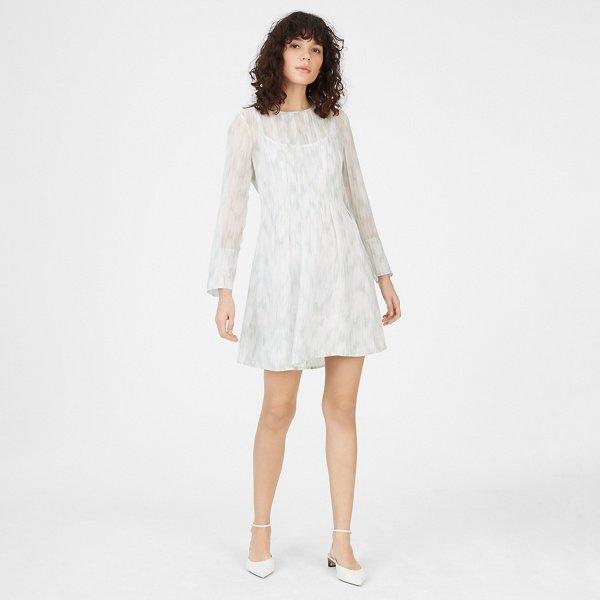 Club Monaco Mint Multi Delaynee Silk Dress