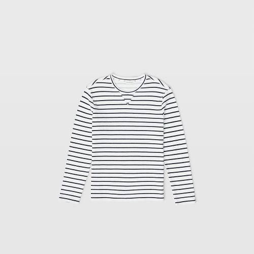 Club Monaco Narrow Stripe Duofold Tee