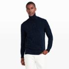 Club Monaco Color Blue Donegal Turtleneck Sweater