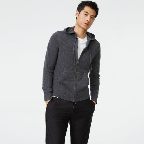 Club Monaco Color Grey Cashmere Hoodie