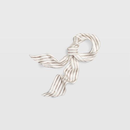Club Monaco Color Grey Marnee Silk Neck Scarf