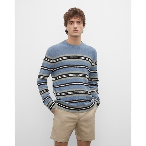 Club Monaco Striped Boucl Crewneck Sweater