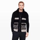 Club Monaco Color Black Wings & Horns Cowichan Vest In Size M