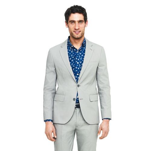 Club Monaco Color Grey Grant Cotton Suit Jacket In Size 40l