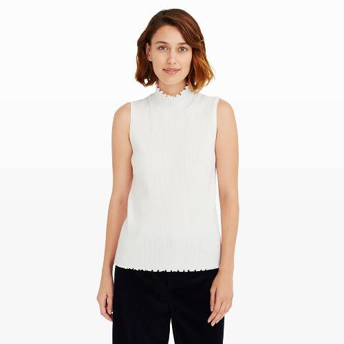 Club Monaco Color White Fortah Sleeveless Top