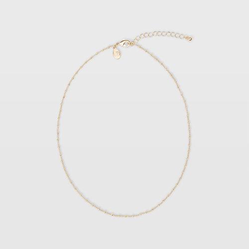 Club Monaco Color Gold Short Mini Bead Necklace