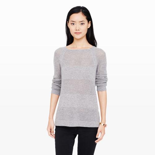 Club Monaco Color Grey Carlotti Cashmere Sweater In Size M