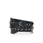 Club Monaco Color Black Vivian Wide Waist Belt