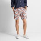Club Monaco Grapefruit Baxter 7 Hatch Floral Short